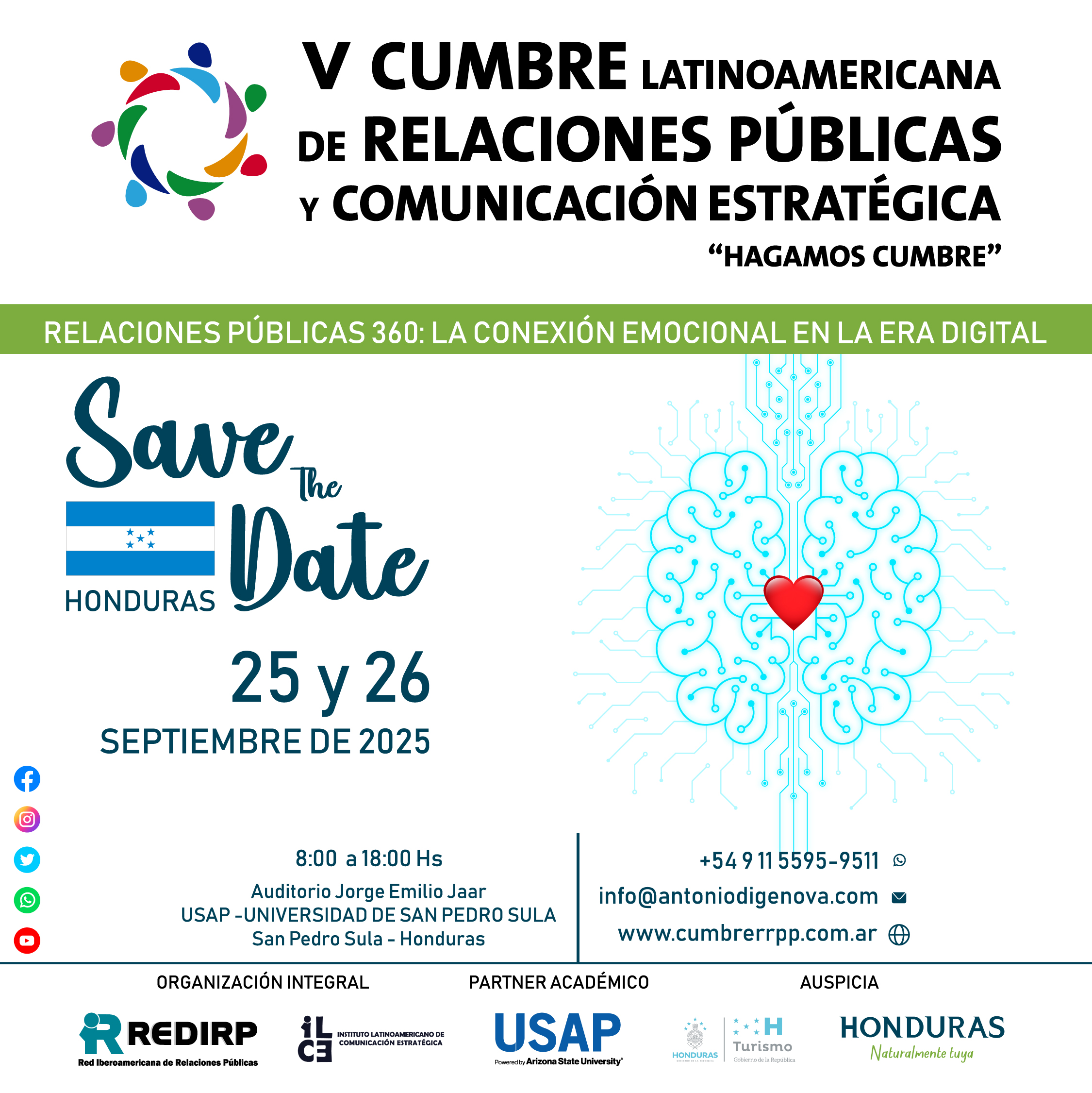 V CUMBRE LATINOAMERICANA DE RELACIONES PÚBLICAS Y COMUNICACIÓN ESTRATÉGICA
